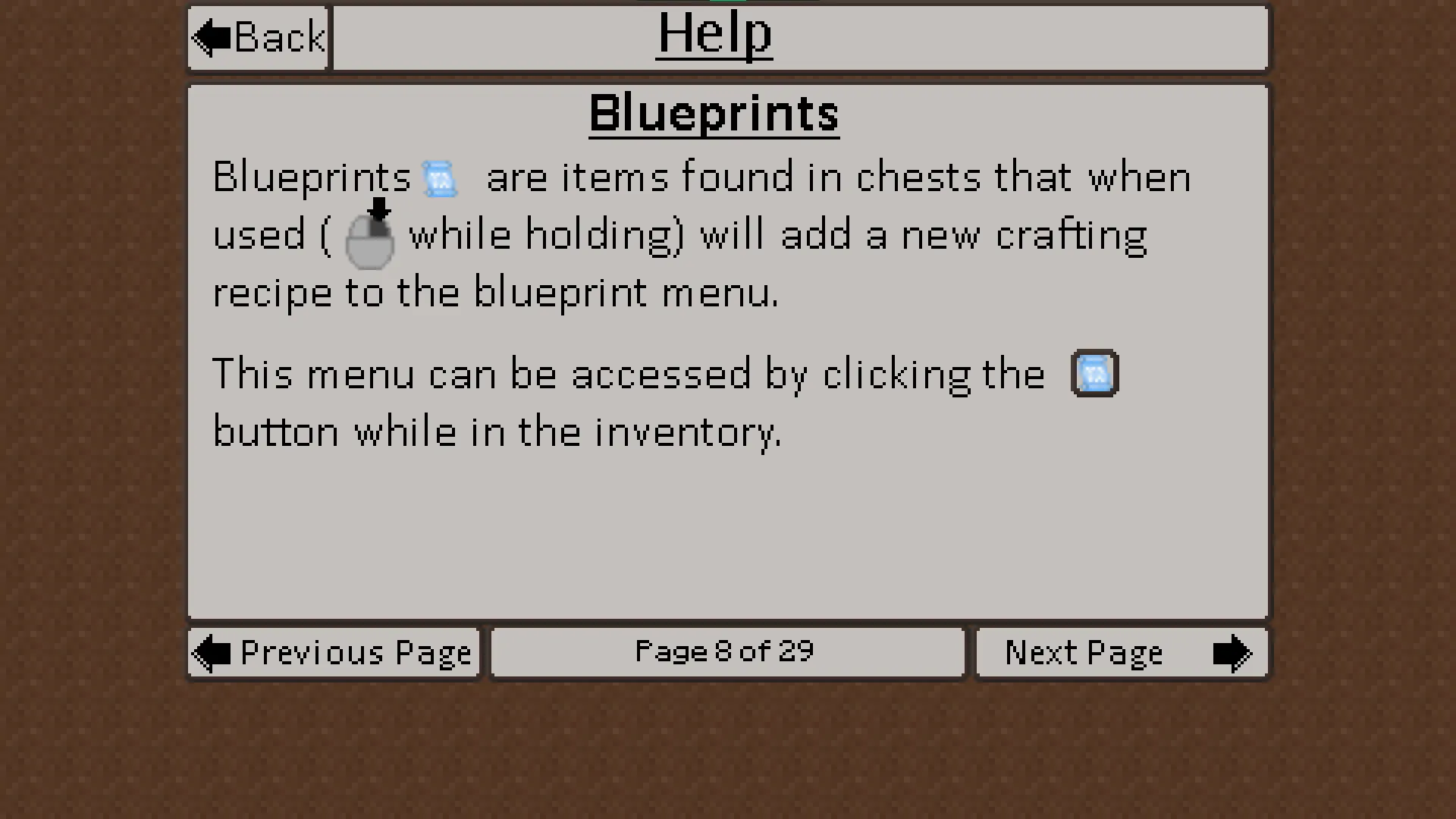 Help Screen