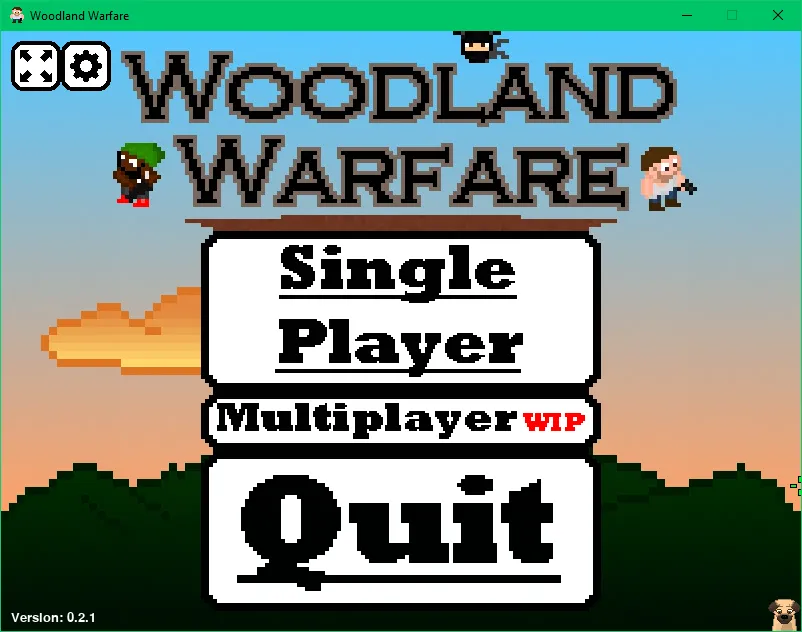 Woodland Warfare main menu