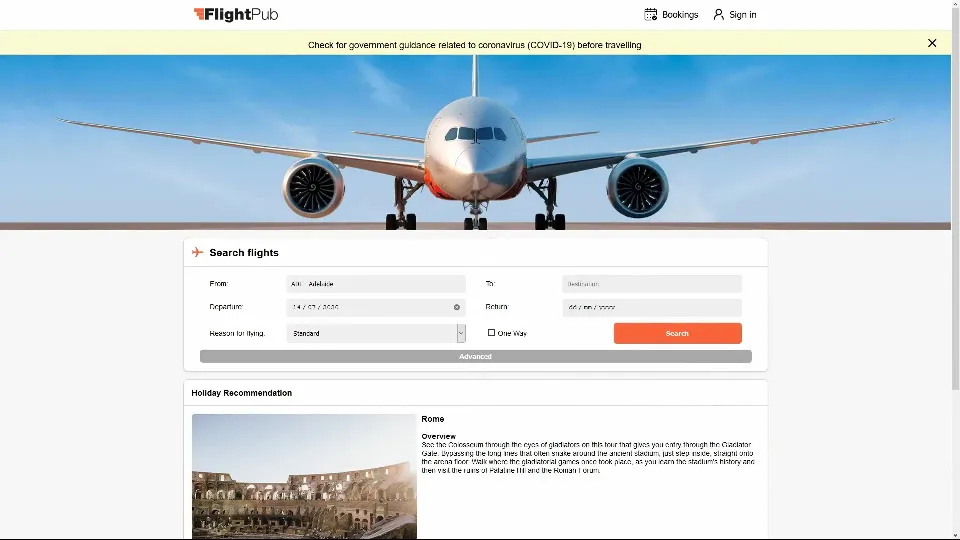 FlightPub Website